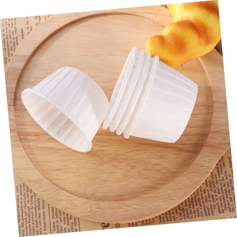 White Oil Baking Cups 50pcs Muffin Paper Holders for Desserts Party Weddings Birthdays - Image 4